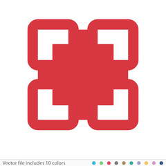 Sticker Icon - Vector file includes all colors