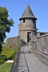 Castle of Fougères in France
