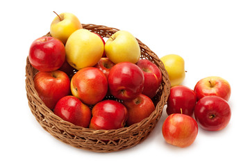 Naklejka na ściany i meble apples arranged in a basket