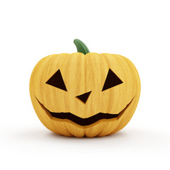 Halloween Jack O Lantern Pumpkin isolated on white background
