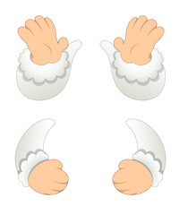 Cartoon Characters Hands Vectors