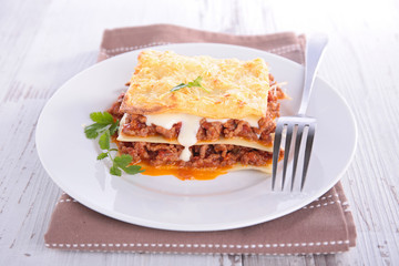 lasagne with beef and cream