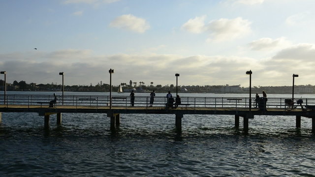 Time Lapse of Fishing Dock in San Diego