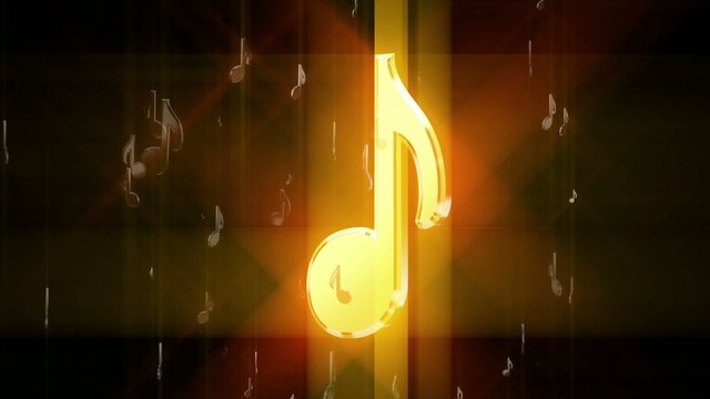 cutaways for the video with musical signs