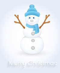 Cute Happy Snowman