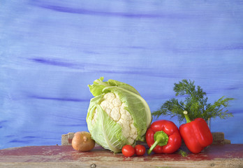 Vegetables, healthy food, free copy space