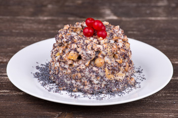Bowl with kutia - traditional Christmas sweet meal in Ukraine
