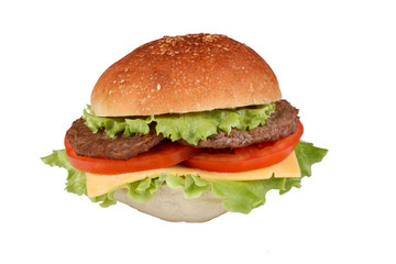 hamburger burger isolated