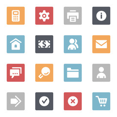 Basic web icons set