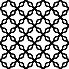 Fototapeta premium Black and white geometric seamless pattern chinese style.