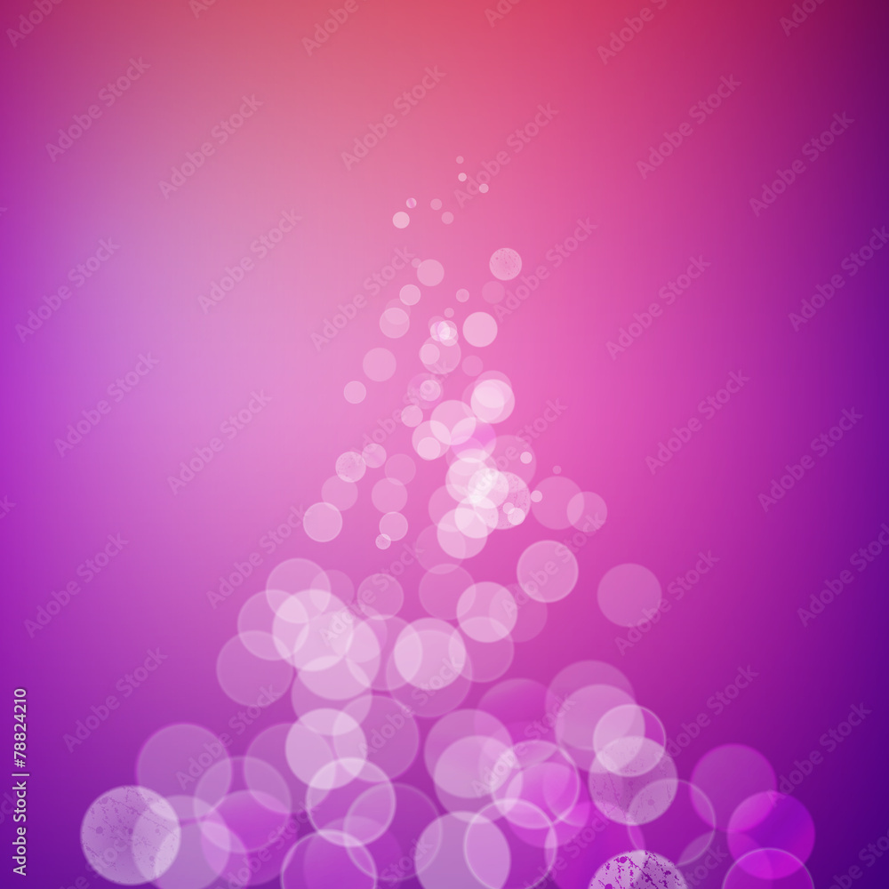 Aufkleber Abstract bokeh sparkles pyramid on blurred background