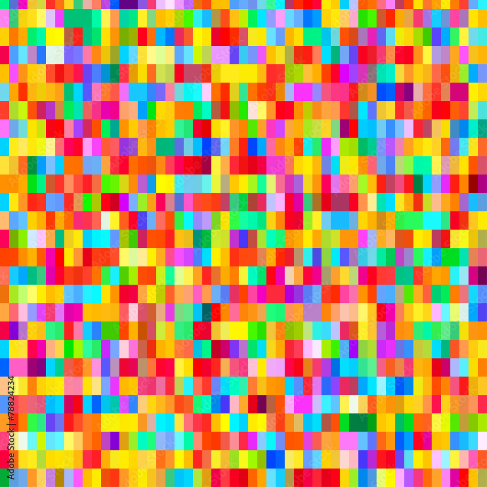 Poster Colorful pattern with chaotic pixels
