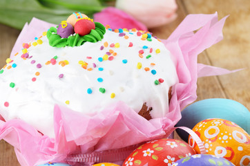 Easter eggs and cakes