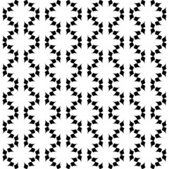 Black and white geometric seamless pattern, abstract background.