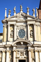 rose window  italy  lombardy     in  the busto arsizio  old
