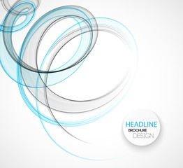 Abstract transparent wave template  background brochure design