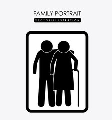 family portrait, design, vector illustration