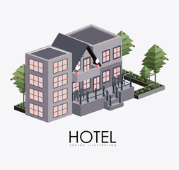 hotel sevice, desing, vector illustration