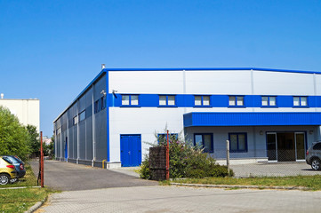 Fototapeta premium Warehouse building with offices