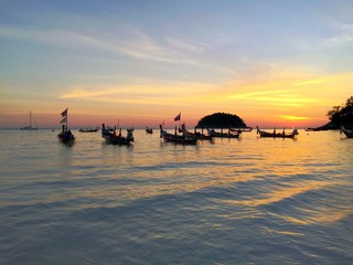 Kata beach sunset view