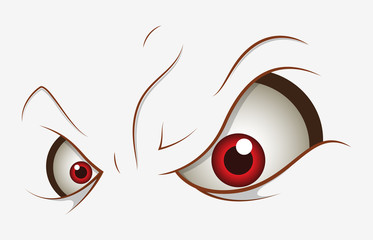 Angry Cartoon Eyes - 78830499