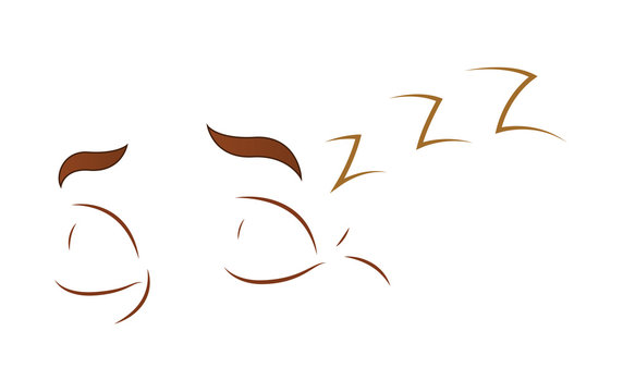 Sleeping Cartoon Eyes