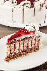 Preiselbeer-Sahne Torte