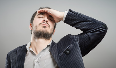 Portrait of thoughtful man