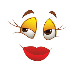 Female Face Smile Expression