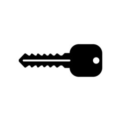 The key icon. Key symbol. Flat.