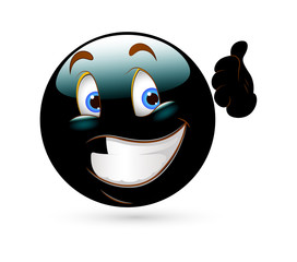 Laughing Smiley Showing Thumbs Up