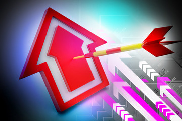 target arrow hit the home