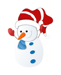 Cute Happy Snowman
