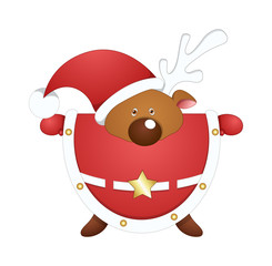 Reindeer Santa Character
