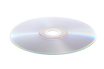 DVD, CD Isolated on White Background
