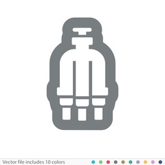 Sticker Icon - Vector file includes all colors