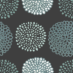 watercolor seamless pattern illustration with flowers napkin