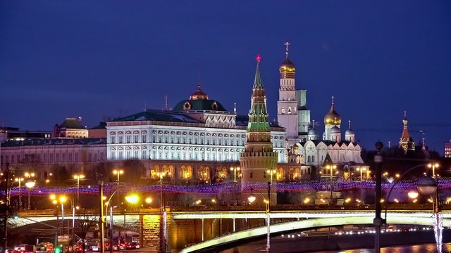 Moscow Kremlin night view