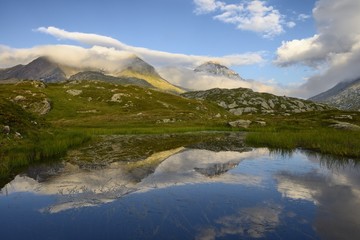 Obraz na płótnie Canvas Giusalet ( 3313 m ) Cottian Alps ( France/ Italy)