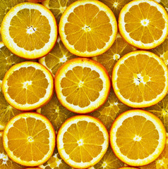 Fototapeta na wymiar rodajas de naranja
