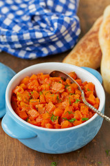 Pumpkin stew with herbs