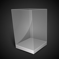 White Glass Rectangle Box