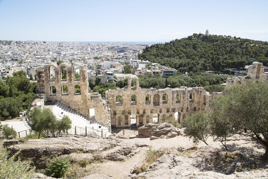 Ancient amphitheater at Acropolis hill