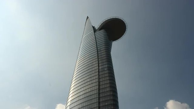 Time Lapse of the Bitexco Building - Ho Chi Minh City Vietnam (Saigon)
