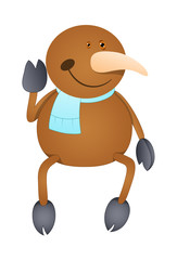 Happy Reindeer Character