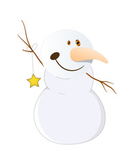 Snowman with Star