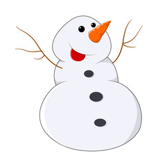Funny Laughing Snowman