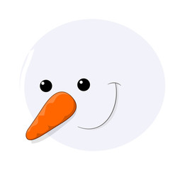 Funny Snowman Face