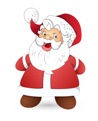 Happy Cute Old Santa