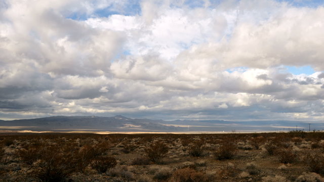 Time Lapse of the Mojave Desert Storm Clouds